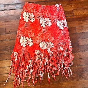 Vacation Dress!! Dress U 2 Red Floral White Skirt Perfect for Summer Fun! 3XL